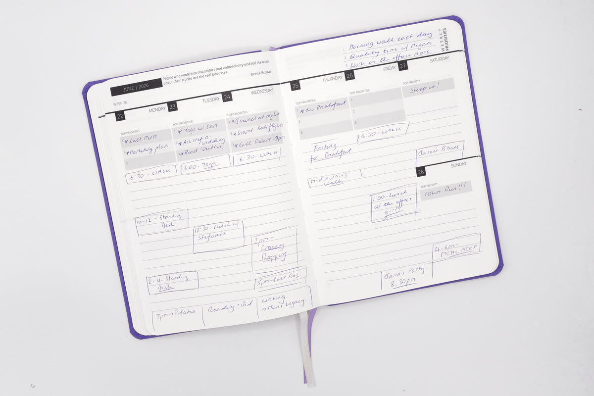 2026 Mental Fitness Diary & Planner - Weekly Format