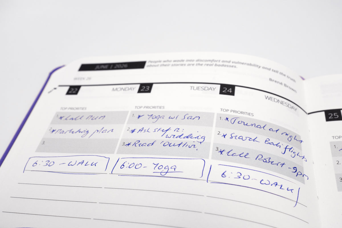 2026 Mental Fitness Diary & Planner - Weekly Format