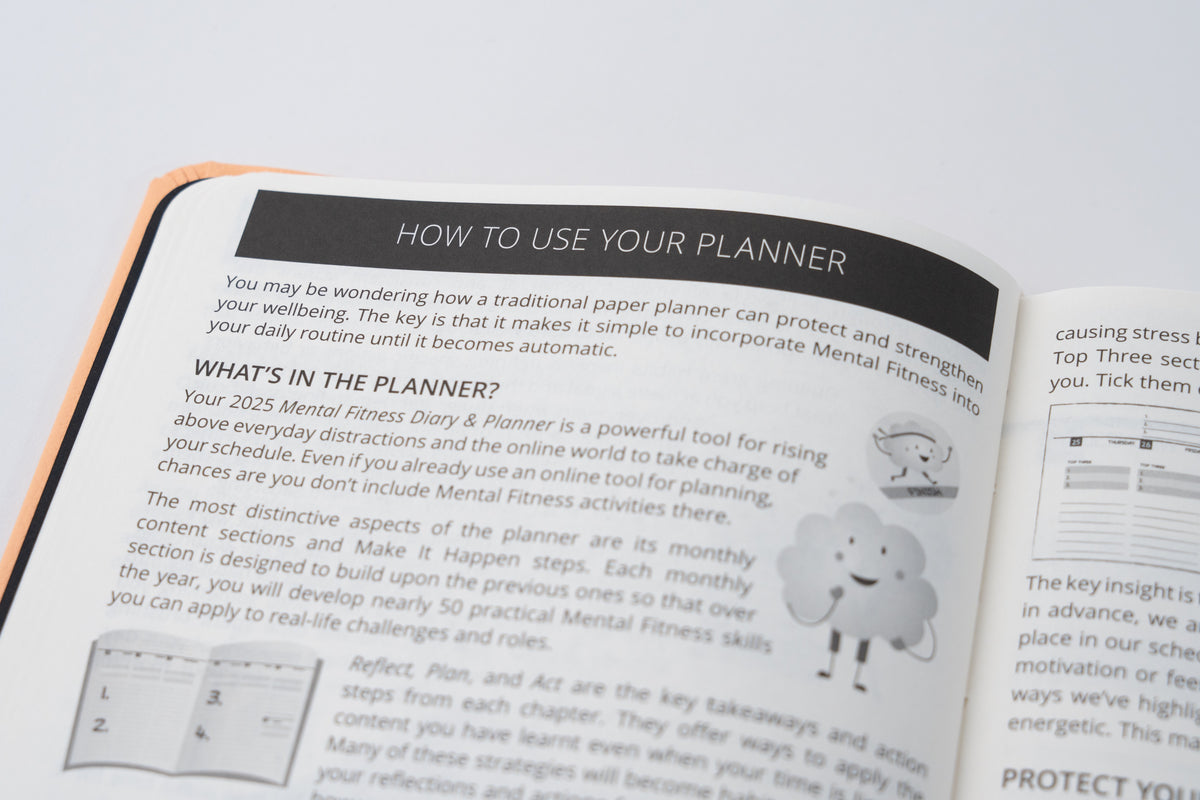 2026 Mental Fitness Diary & Planner - Daily Format